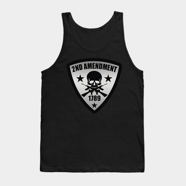 2nd Amendment Tank Top by  The best hard hat stickers 